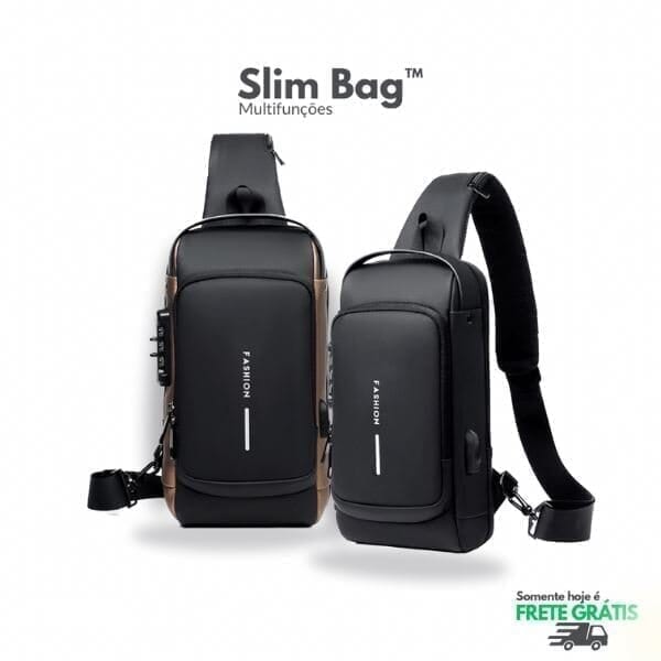 Bolsa Slim Bag™ - Mochila Anti-Furto com Senha USB Direct Ofertas 