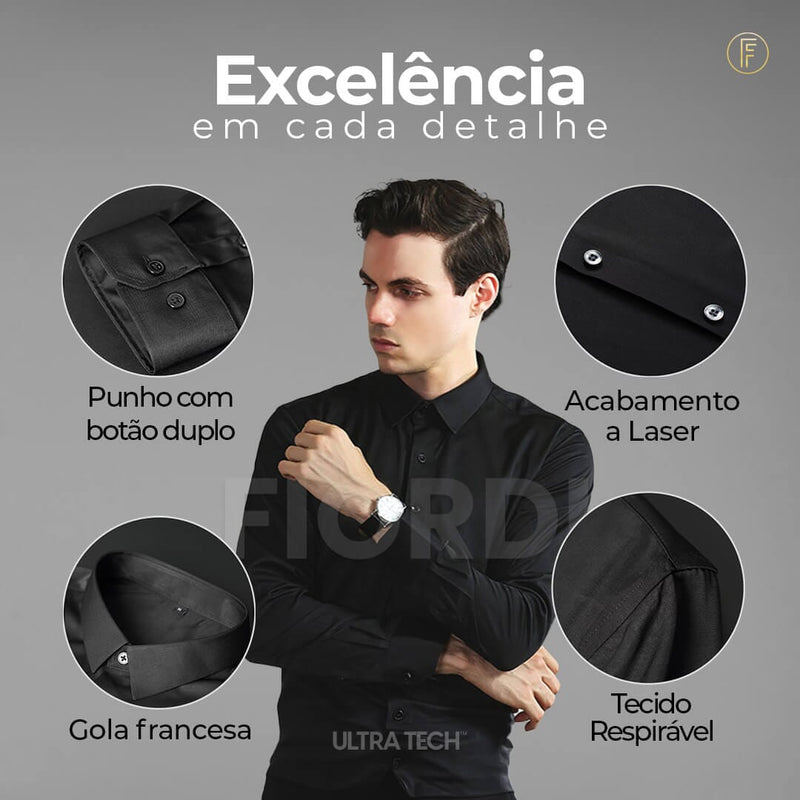 Camisa Social - Ultra Tech™ (COMPRE 1 & LEVE 2) Direct Ofertas 