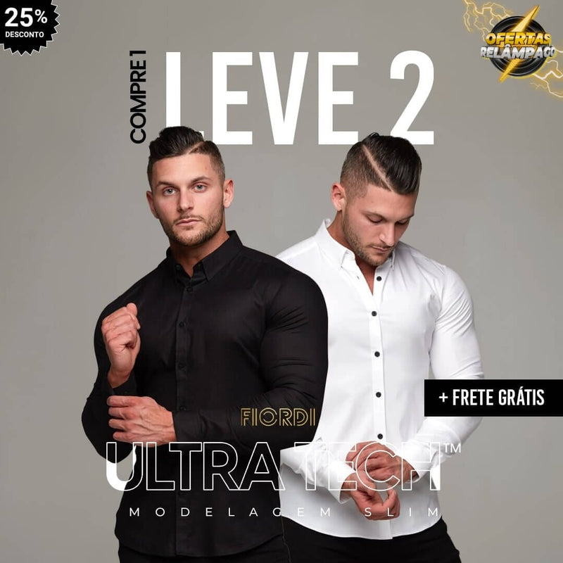 Camisa Social - Ultra Tech™ (COMPRE 1 & LEVE 2) Direct Ofertas 