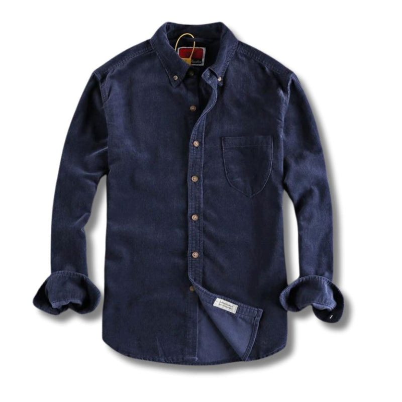 Camisa Worker Veludo Direct Ofertas Azul PP 