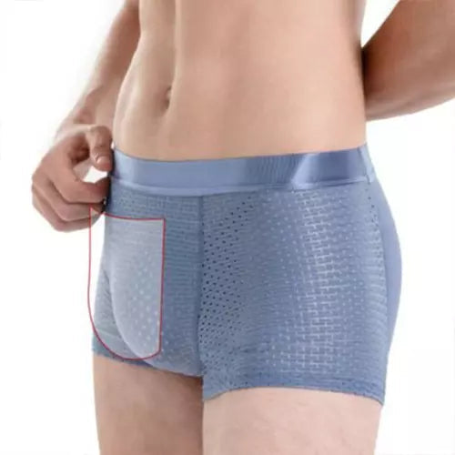 Cueca masculina respirável seda gelada [COMPRE 1 LEVE 2] Cueca masculina respirável de seda gelada que aumenta bunda - Men's Secret Direct Ofertas 