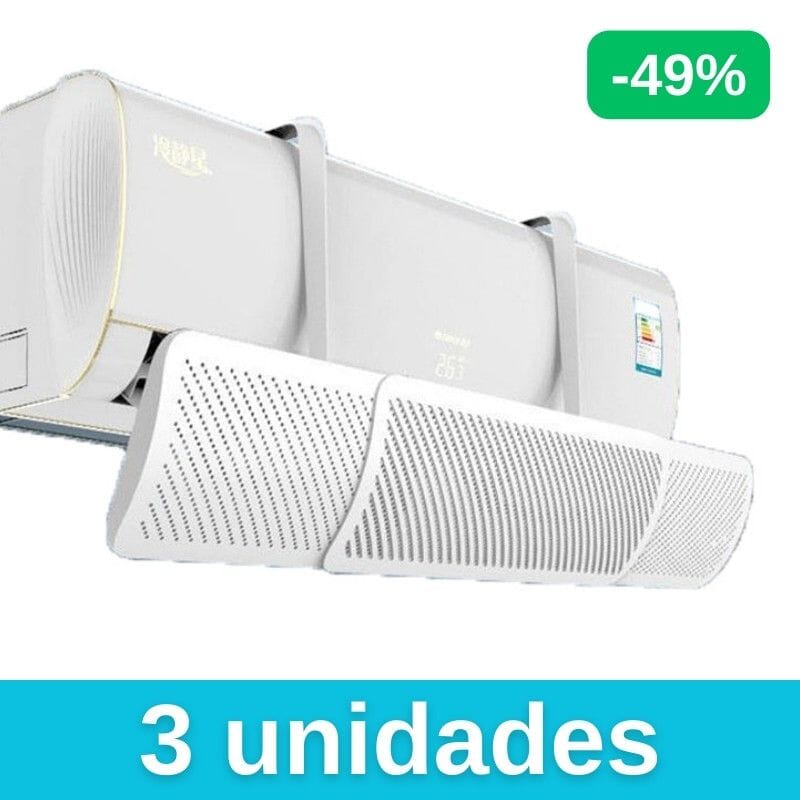 Defletor de Ar Condicionado Ajustável - Tora Design CC51 Direct Ofertas 03 unidades (R$ 65.66 cada) 