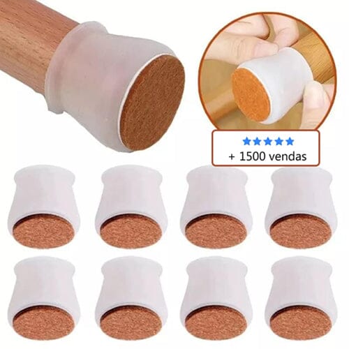 Kit com 16 Peças de Protetor de Pés de Móveis em Silicone Kit com 16 Peças de Protetor de Pés de Móveis em Silicone Direct Ofertas TRANSPARENTE - 16 Peças 