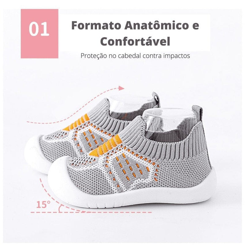 Sapatinho Meia Infantil Respirável Em Malha SUMMER SPORT- Confortável, Respirável, Antiderrapante 0-4 Anos Sapatinho Meia Infantil Respirável Em Malha SUMMER SPORT- Confortável, Respirável, Antiderrapante 0-4 Anos Direct Ofertas 