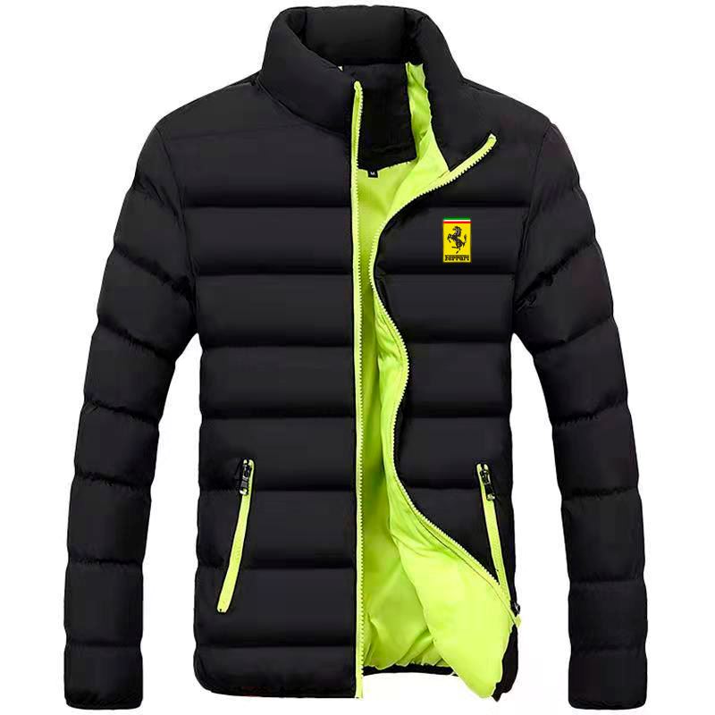 Jaqueta Casual Ferrari Impermeável jaqueta 02 Direct Ofertas Preta/Verde PP 