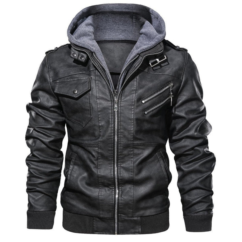 Jaqueta de Couro Masculina Premium - Direct Ofertas